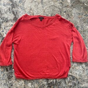 J Crew Red Sweater Size S